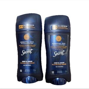 X2 Secret Essential Oils Coconut Oil + Mandarin Antiperspirant Deodorant Exp7/23